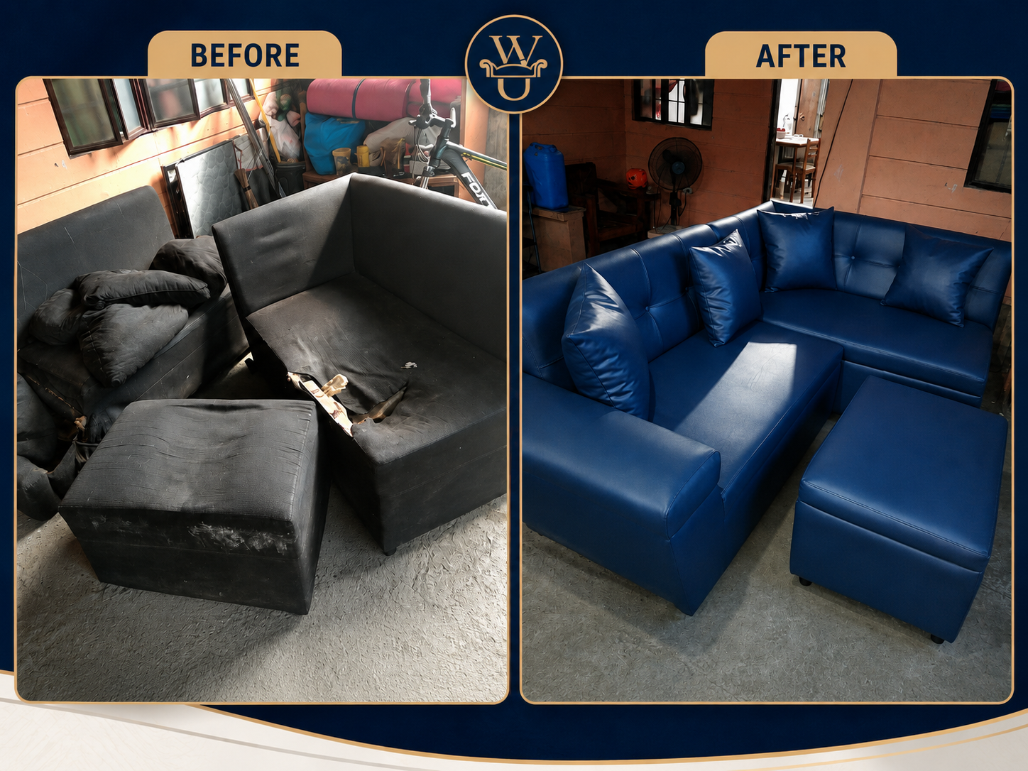 Foam, fabric, and leatherette replacement