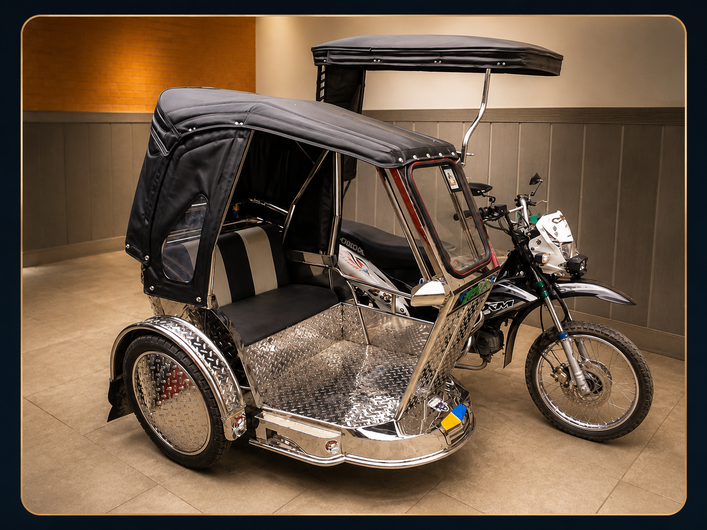 Tricycle seat and roofing services